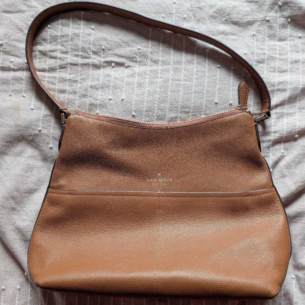 Kate Spade New York brown leather shoulder bag - like new